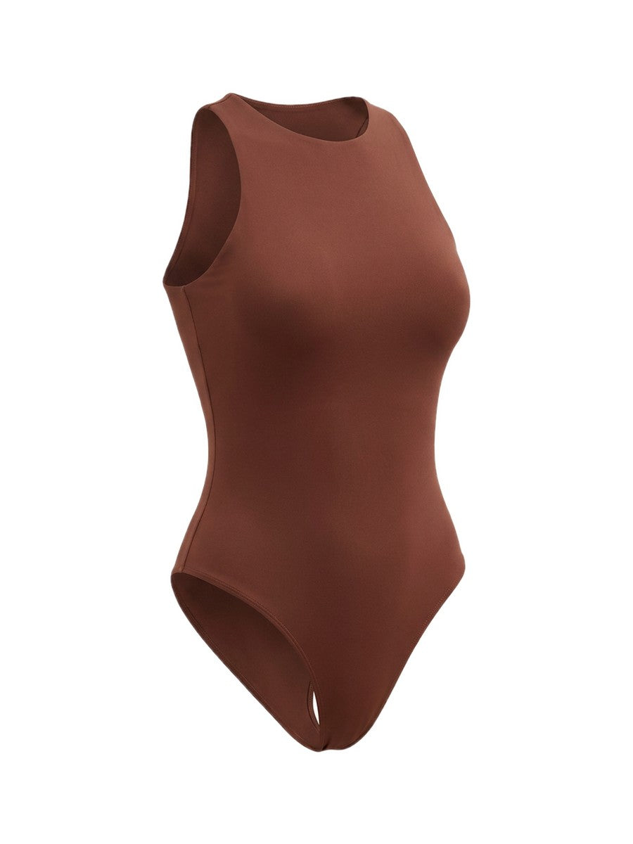 Seamless Crew-Neck Shapewear Bodysuit