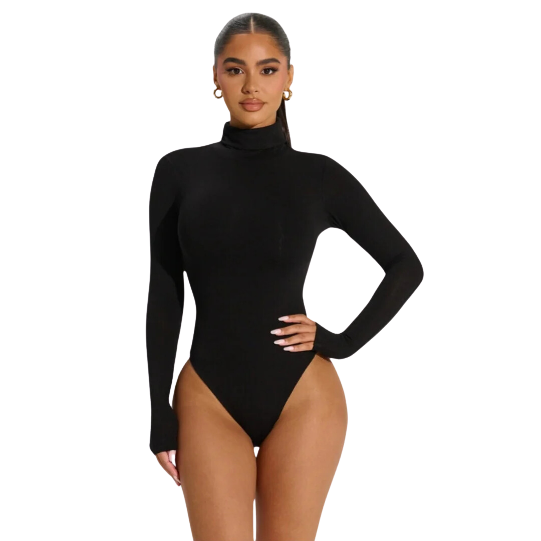 Hourglass ™ Long Sleeve Turtleneck Shapewear Bodysuit