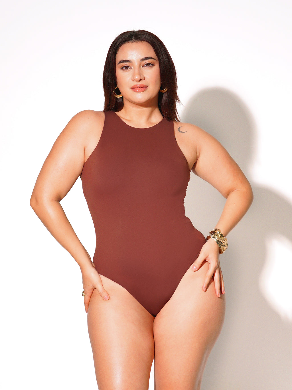 Hourglass ™ Seamless Crew-Neck Shapewear Bodysuit