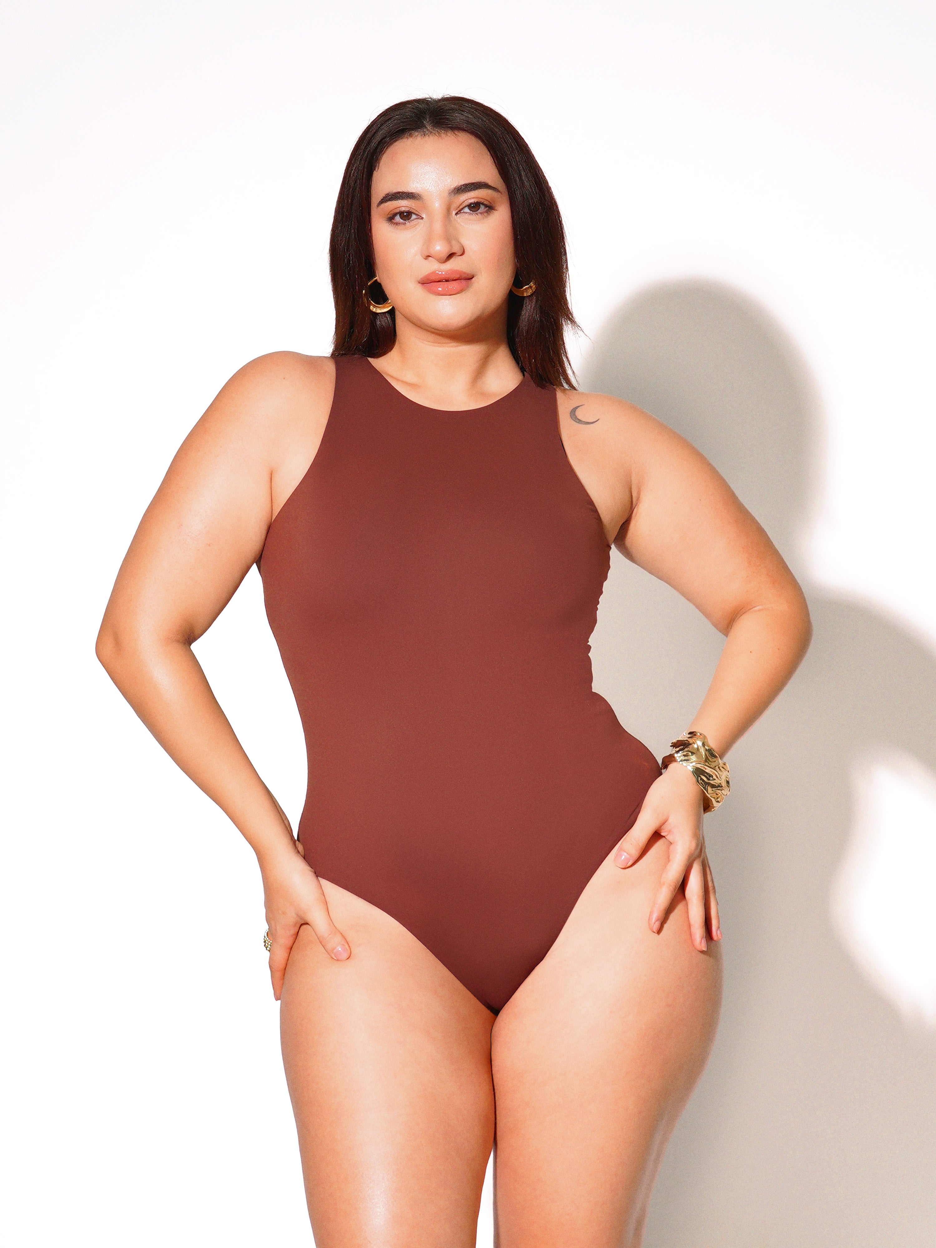 Hourglass ™ Seamless Crew-Neck Shapewear Bodysuit