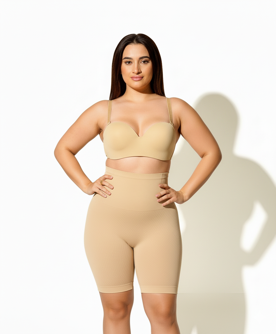 Waist and thighs, sculpted