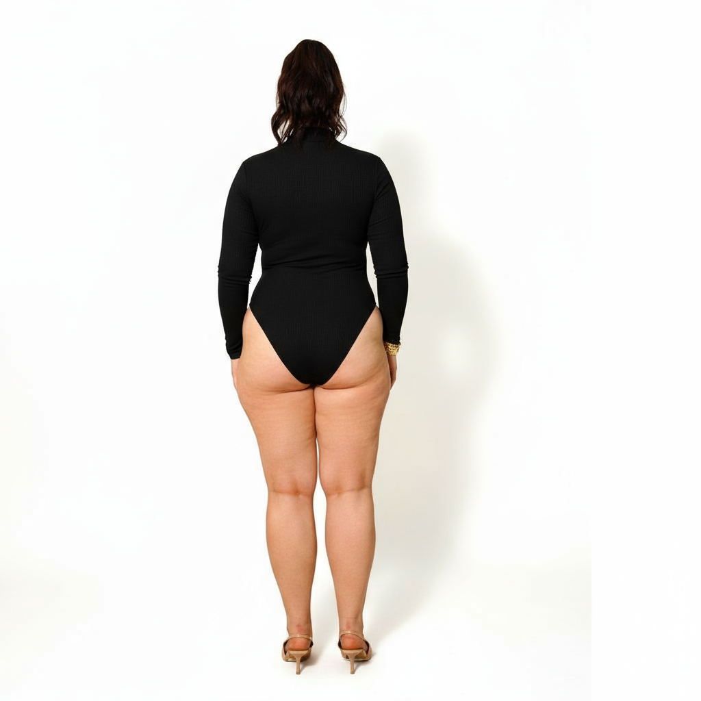 Hourglass ™ Long Sleeve Turtleneck Shapewear Bodysuit