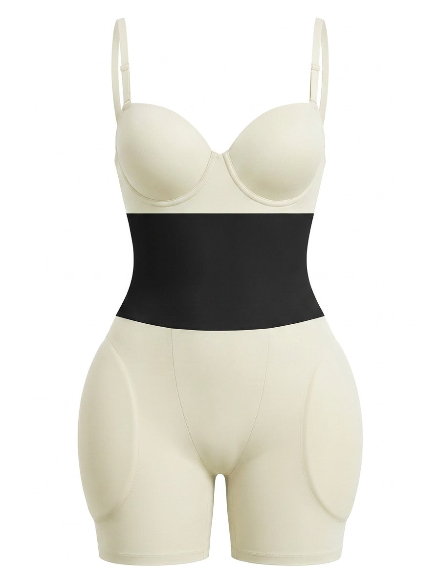 Tummy-control waist panel