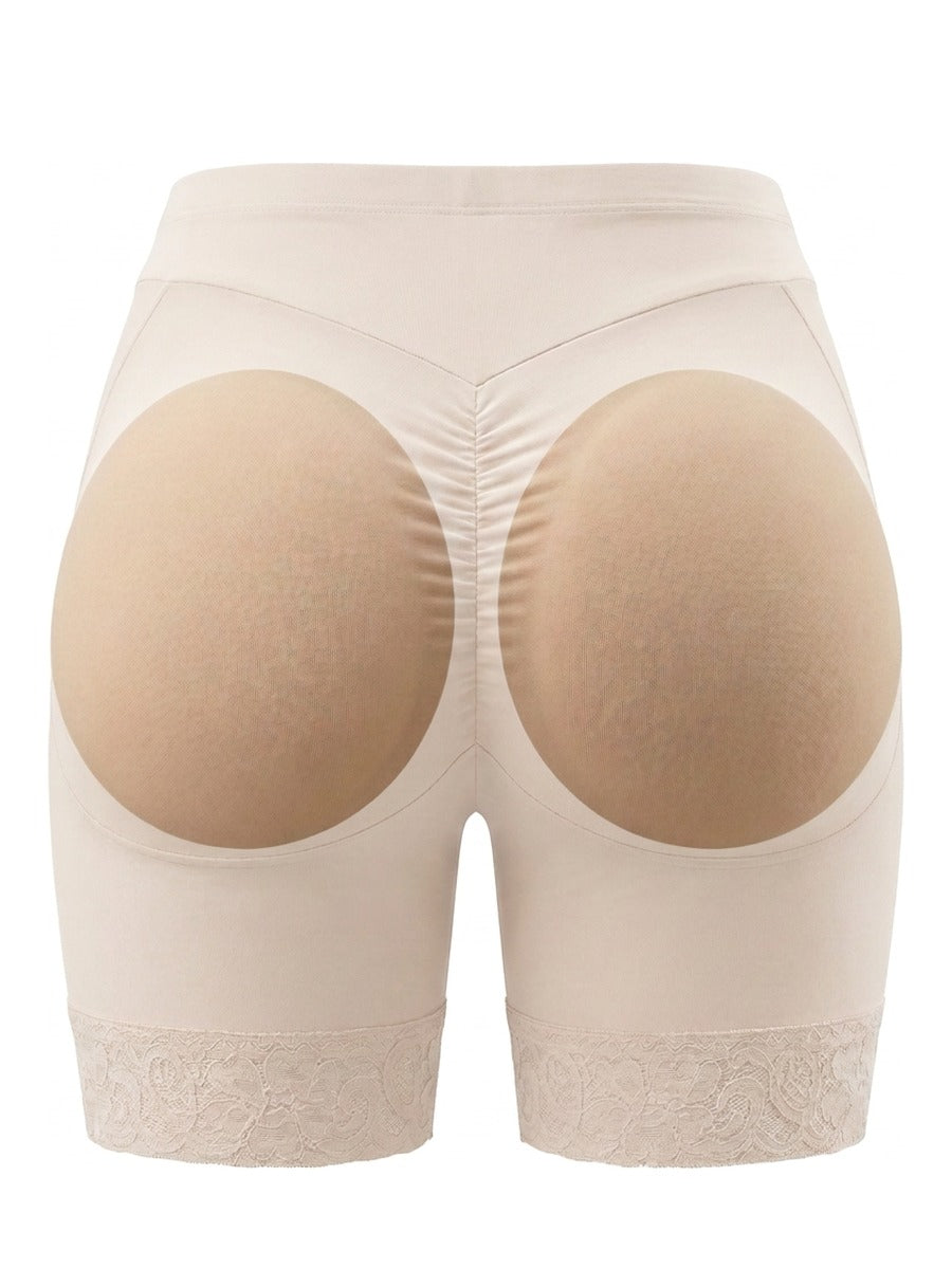 Lifted seat with lace hems